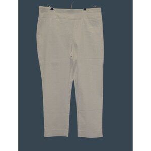 Chico's So Slimming White Slim Stretch Size 1.5 Women's Size 10 Crop Fit NTW